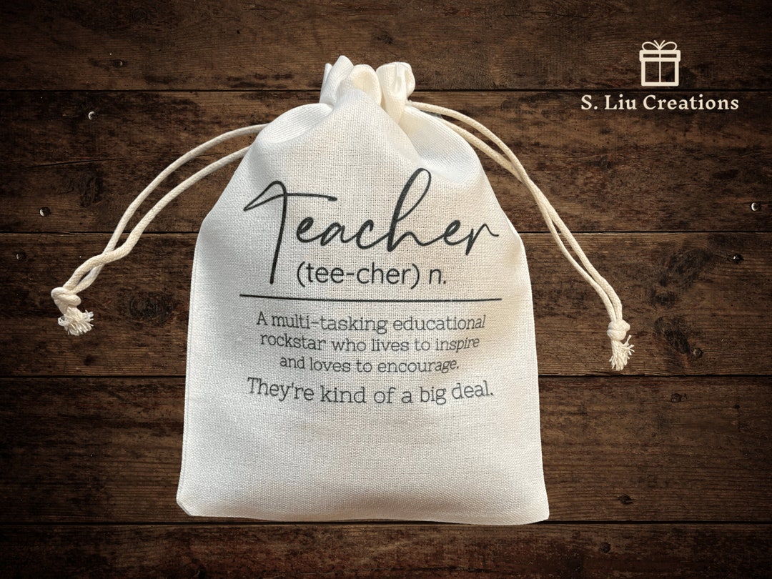 Teacher Appreciation Gift Bag Teacher Treat Bag Teacher End Etsy