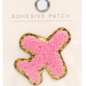 Pink Airplane Adhesive Patch