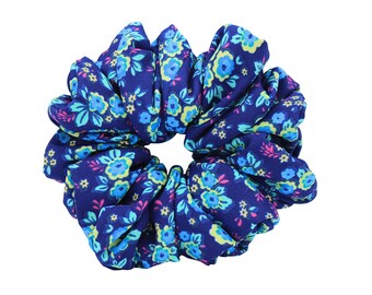 Large Boho Scrunchie: Bohemian Floral Hair Tie
