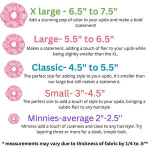 Large Satin Scrunchie, Pink Elastic Hair Tie, Custom Hair Accessories ...