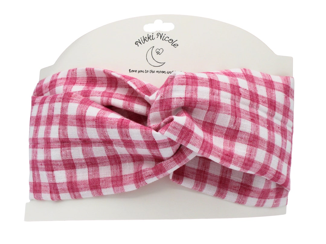 Gingham Dress + Headband