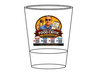 Ihr Lokaler Lebensmittelkritiker Schnapsglas | Gravierte 1.5oz