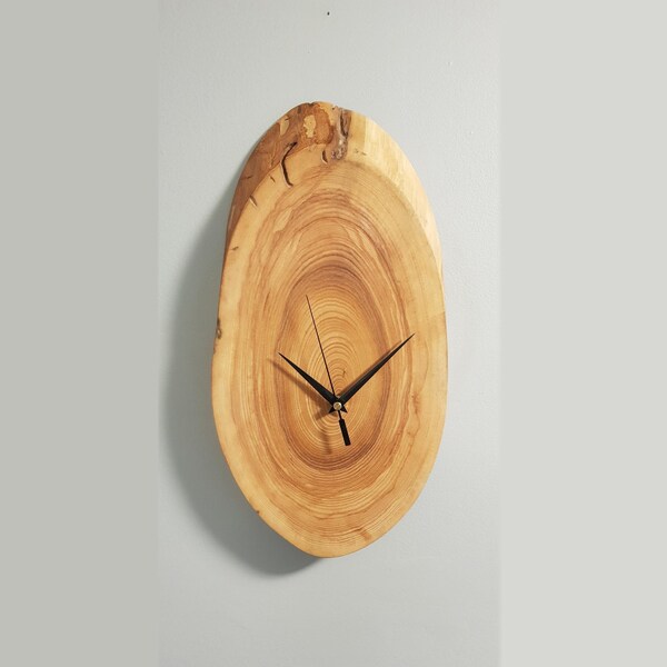Oval Wood Clock Etsy