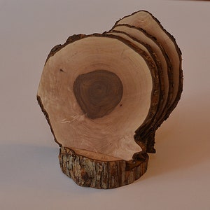 Ironwood drink coasters with stand