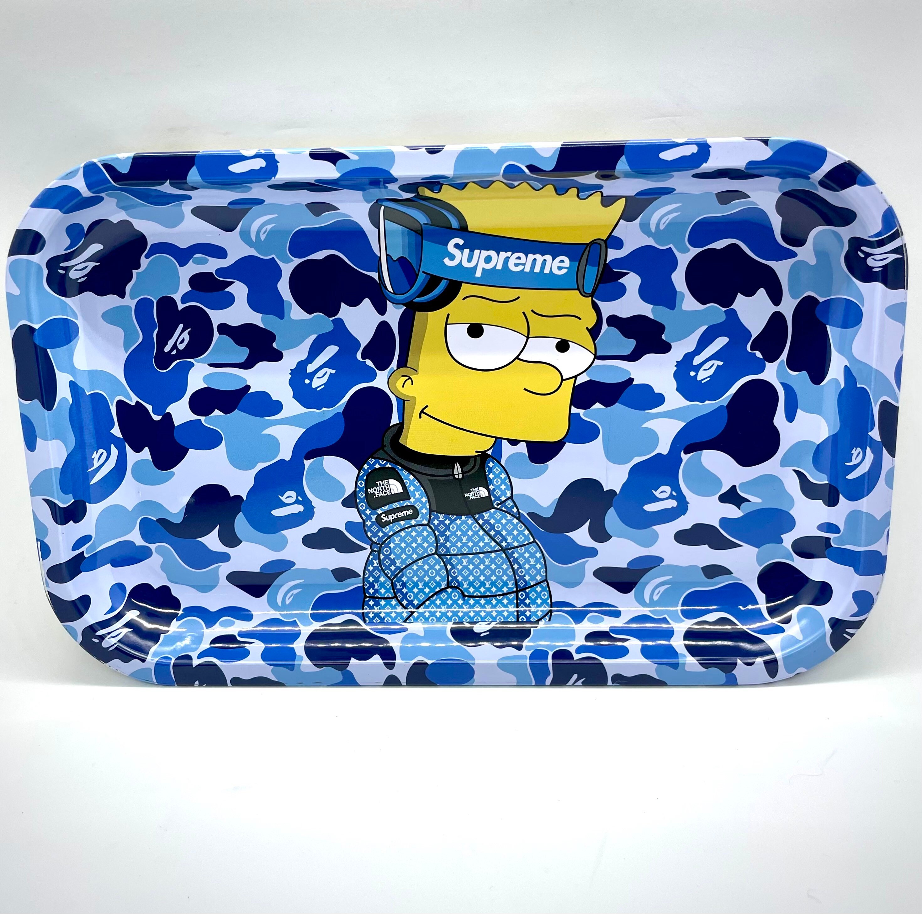Cartoon Metal Rolling Tray Large NEW Blue 11x7 Etsy