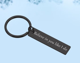 Personalized Stainless Steel Keychain: Inspirational Gift