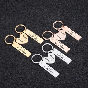Forever My Heart Engraved Keychain Personalized ... - Shein