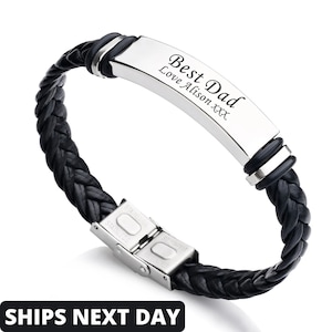Mens inscribed bracelets sale