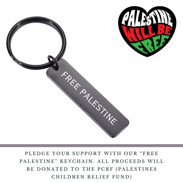 Free Palestine Keychain