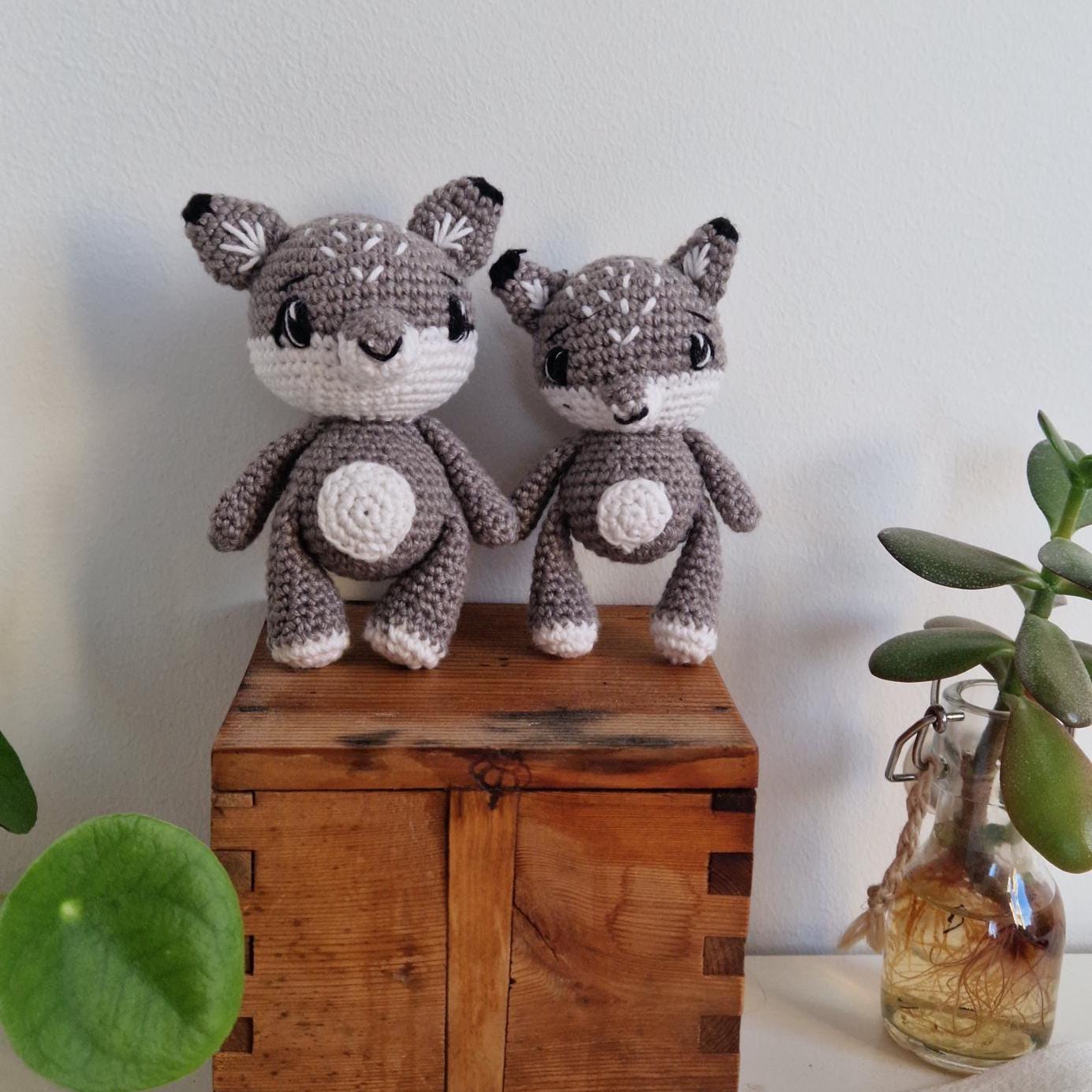 Fox + Wolf Crochet Pattern (PDF Pattern) US+SE Terms / Räv + Varg ...