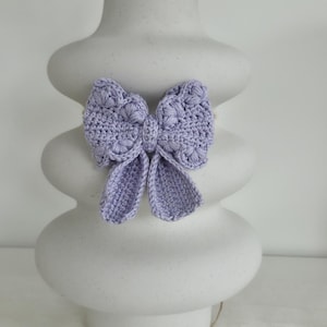 Bow Crochet Pattern US, German, Italian and Swedish terms / Rosetter virkmönster / Fiocco /Schleife image 11