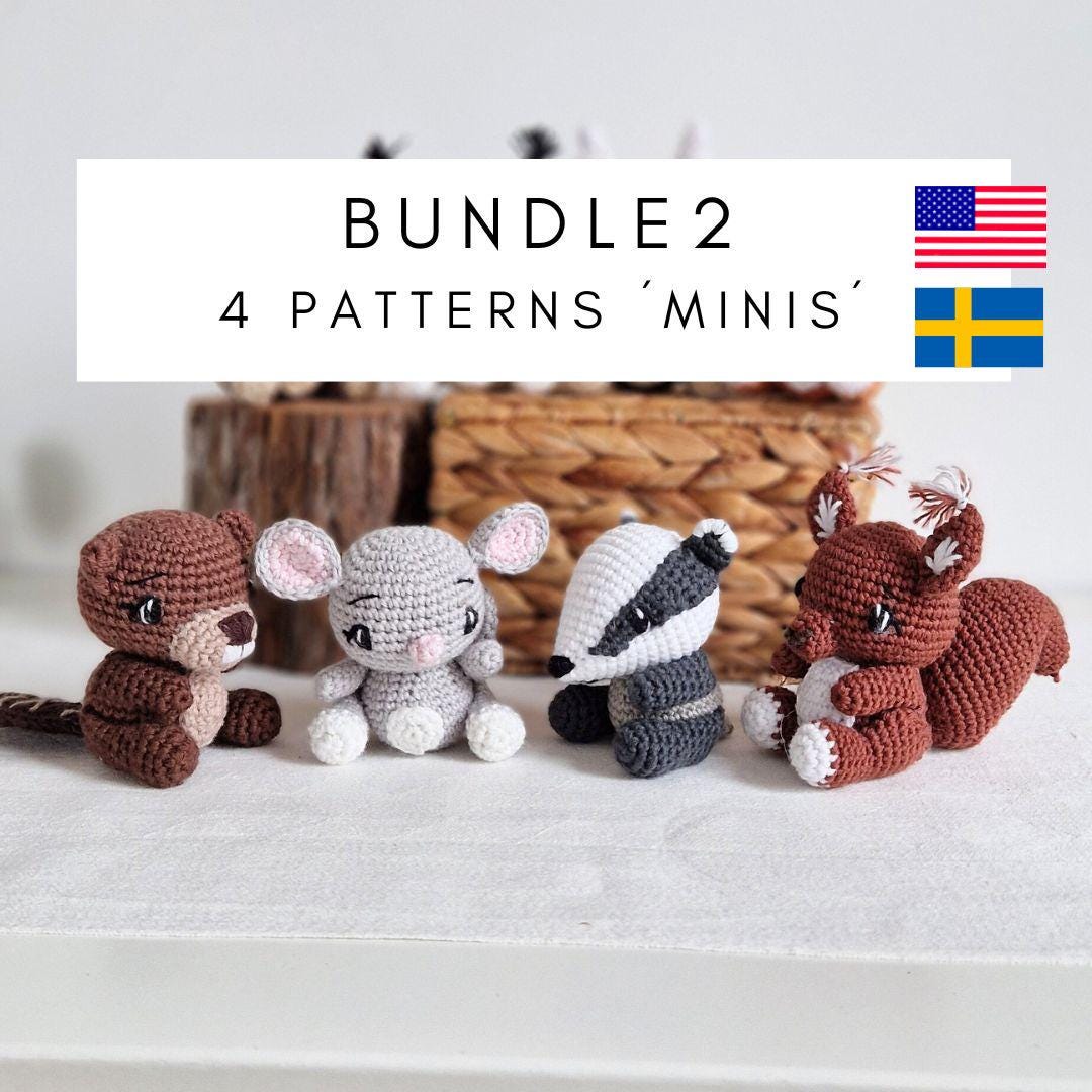 2 4 Pattern BUNDLE 2 - 4 Patterns (US + SE Terms Only) Forest Animals Mini (badger ...