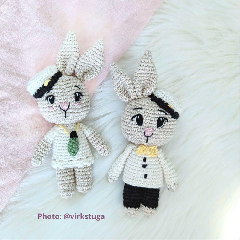 Studentkanin Virkmönster PDF SWEDISH Pattern ONLY image 2