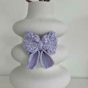 Bow Crochet Pattern US, German, Italian and Swedish terms / Rosetter virkmönster / Fiocco /Schleife image 4