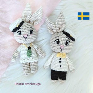 Studentkanin Virkmönster PDF SWEDISH Pattern ONLY