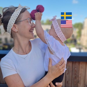 Lace Crochet Headband Pattern: Vintage Style PDF /hårband virkmönster