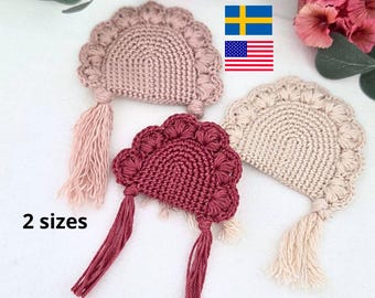 Crochet Rainbow Ornament/Rattle/Trivet Pattern (PDF) / Virkmönster regnbåge (ALEA)