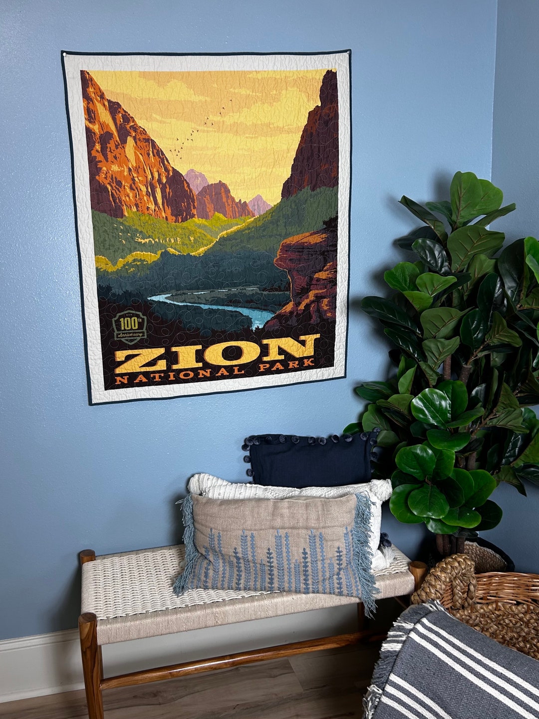 Zion National Parks Baby Quilt/ Zions Wall Hanging Etsy