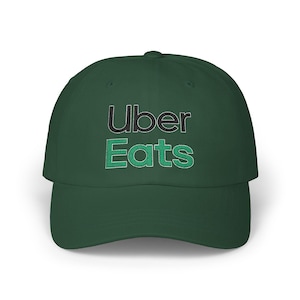 Personalized Classic Dad Cap with Uber Eats Design, Gift for Foodies, Casual Wear, Trendy Dad Accessory, Everyday Style