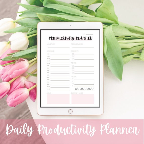 Daily Productivity Planner Etsy