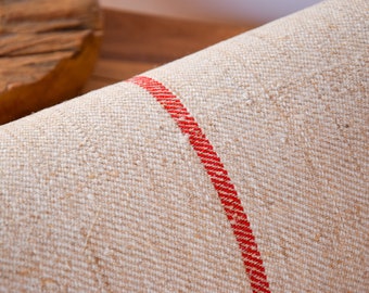 Rollo de pernos de 21 m ~ 23 yardas (precio/metro), saco de grano rústico antiguo, tela de cáñamo, tapicería orgánica casera, casa de campo
