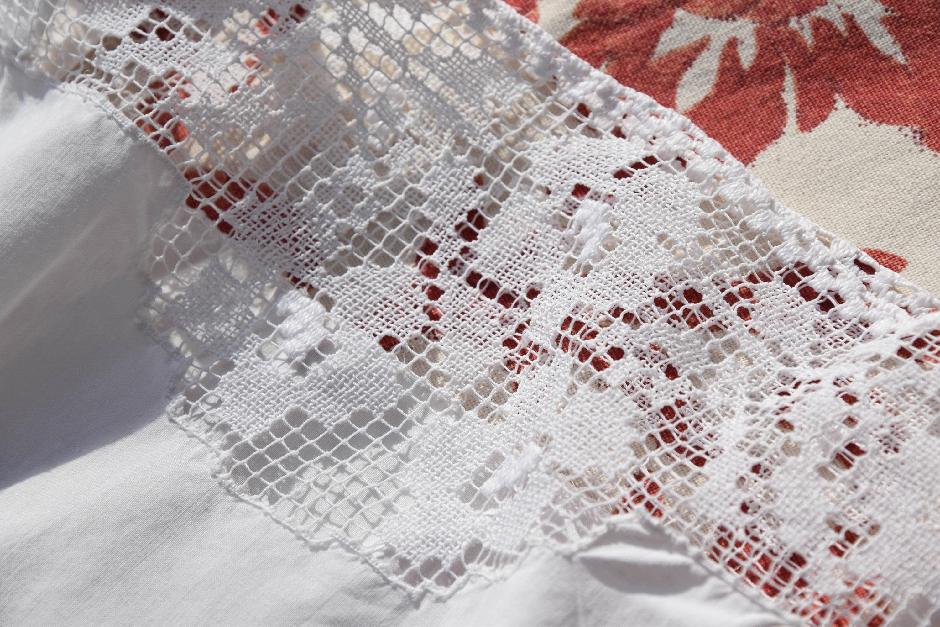 Antique French Linen Tunic Nightgown Handmade Embroidery Night Dress Summer Dress Clothes Nightgown Rustic Organic Needlework Romantic