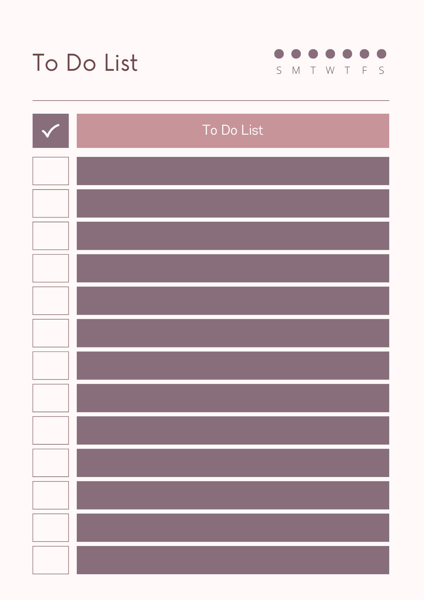 EDITABLE To Do List To Do List Printable Productivity Day Etsy