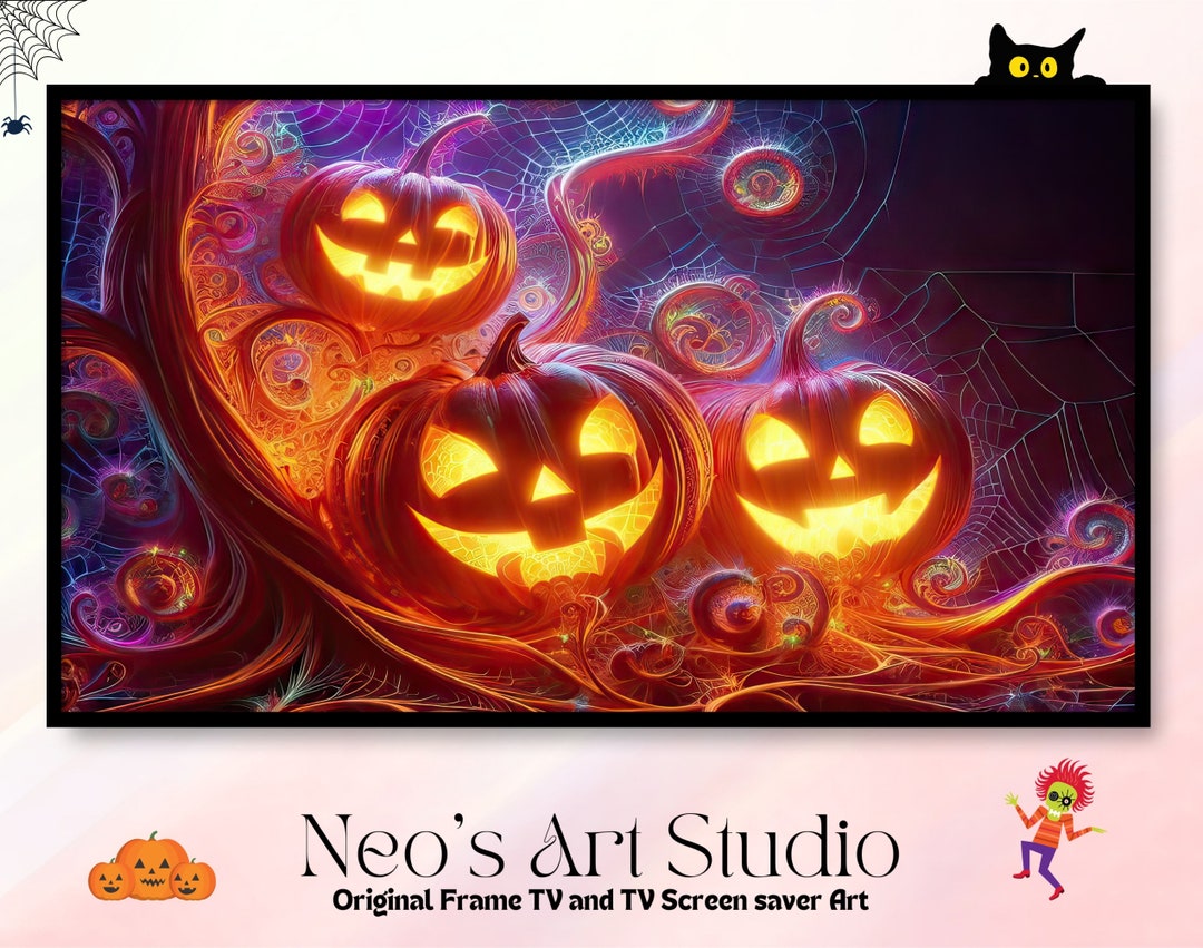 Samsung Frame TV Halloween Art, Spooky TV Screensavers, 4k Screensaver