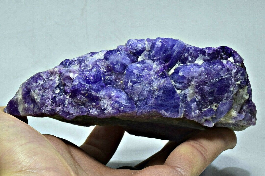 483g Fluorescent Phosphorescent Color Change Blue Hackmanite Crystals ...