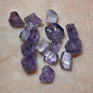 32 Carat Facet Grade Natural Transpatent Purple Spinel Crystals Lot #1