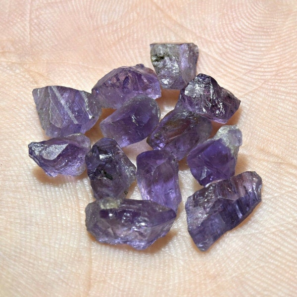 30 Carat Facet Grade Natural Transpatent Purple Spinel Crystals Lot #2