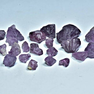 35 Carat Rare Natural Fluorescent Pink Spinel Crystals From Badakhshan Afg