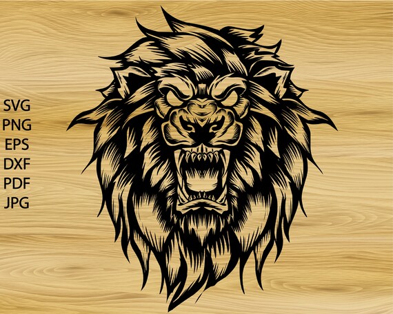 Buy Abstract Lion Drawing Lion Print Angry Lion Line Drawing Online in  India  Etsy