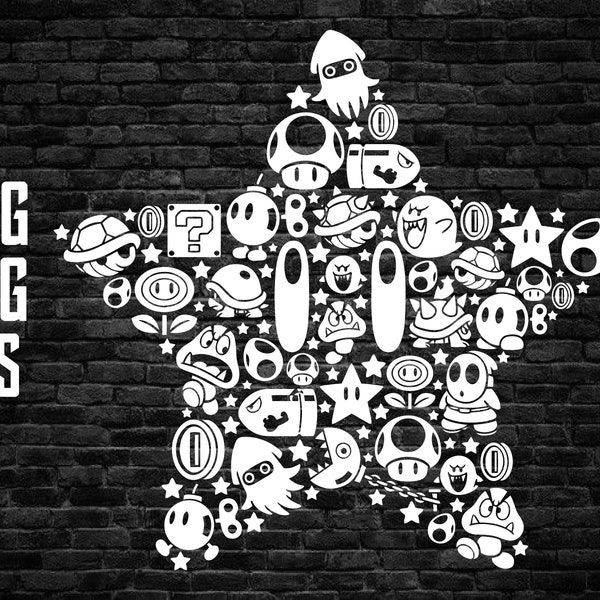 Mario Star Art - Etsy Singapore