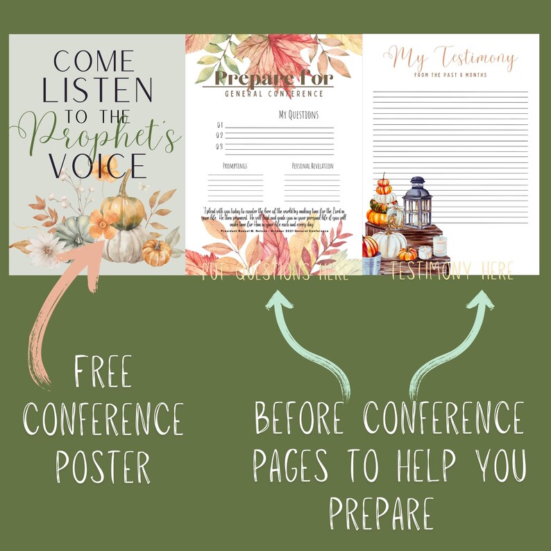 October General Conference Packet 2024 Etsy