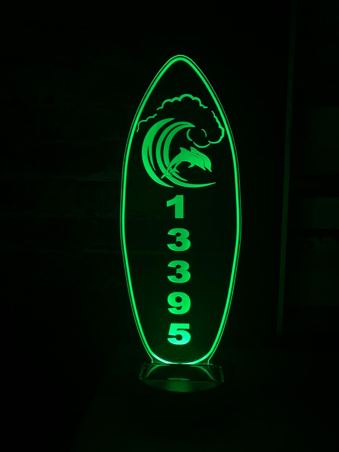 Personalized Solar House Number Sign Solar Light up RGB Sign Etsy