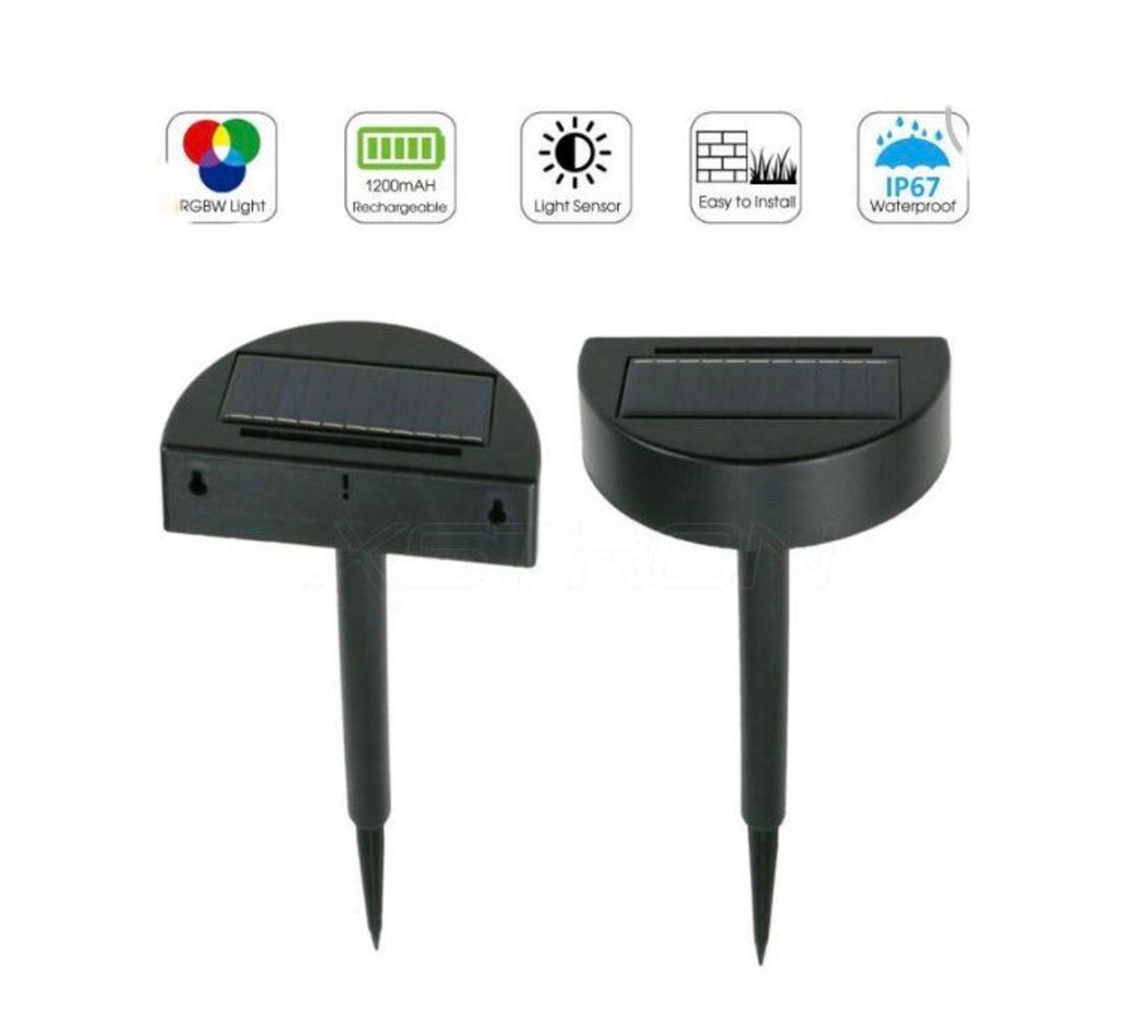 Personalized Solar House Number Sign, Solar Light up RGB Sign, Address