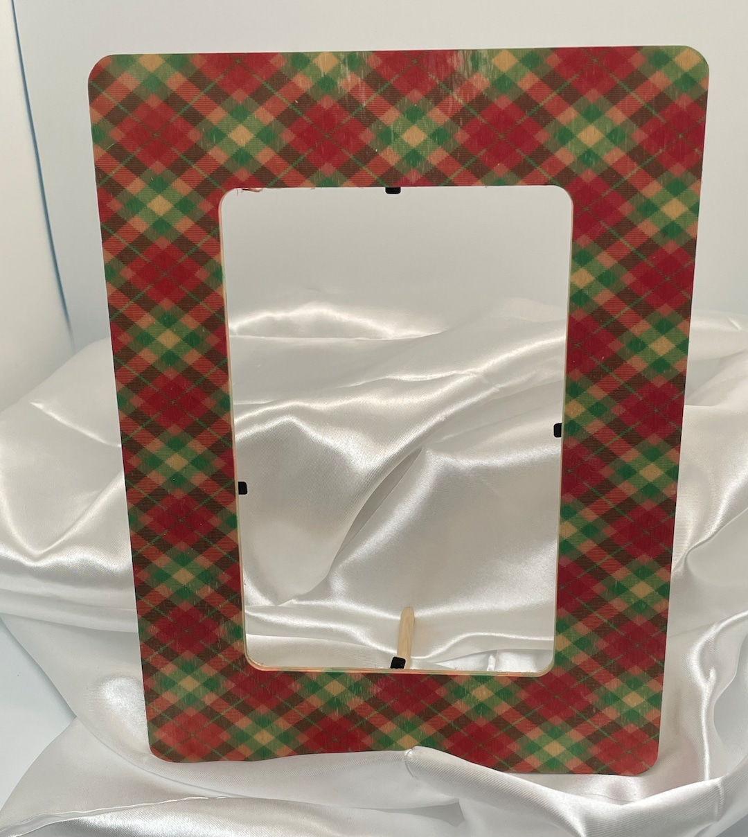 Red and Green Plaid Picture Frame Etsy