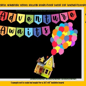 Beginning of year; adventure awaits bulletin board/door decor kit for nurses&#39; office, school health, decor instant download (PDF)