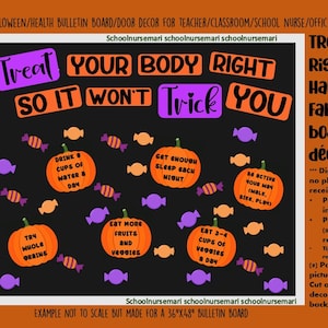 Halloween/October &quot;zombie&quot; bulletin board/door decor kit for nurses&#39; office, school health, teacher, classroom decor instant download (PDF)