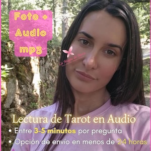 SAME DAY Tarot reading in Spanish: Readings about love, work, health, money, general... Tarot in mp3 audio