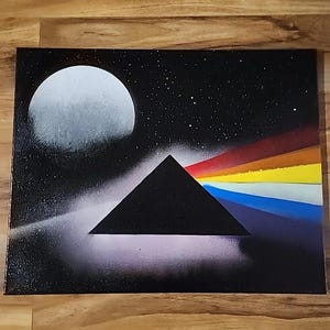 Dark Side of the Moon Pink Floyd painting