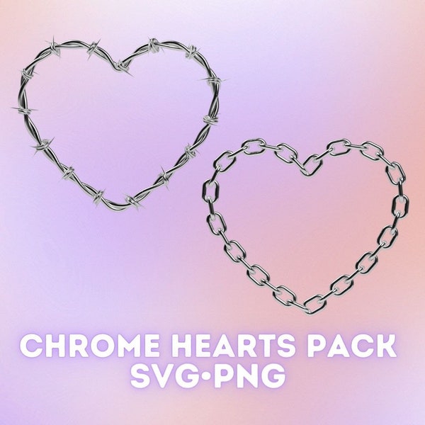 heart pack svg png|heart png svg|y2k png svg|chrome heart png svg|chromepng svg|chain svg png|barbwire svg png|