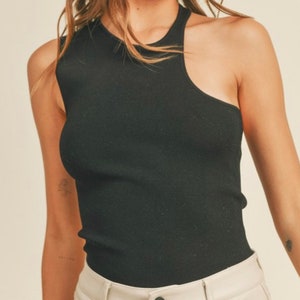 Jackie Ärmelloses Top (Schwarz)