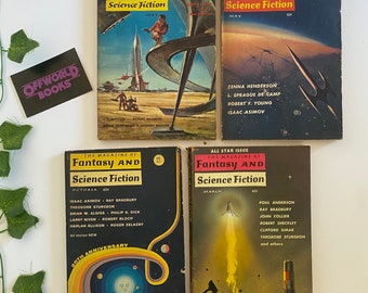 4x Das Magazin für Fantasy und Science Fiction (Isaac Asimov, Poul Anderson, Ray Bradbury, Theodore Sturgeon, Clifford Simak, Philipp K Dick)