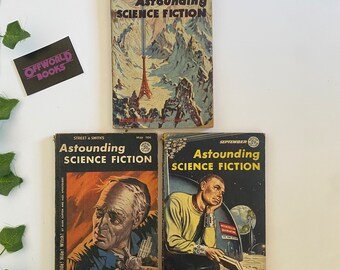 3x Astounding Science Fiction magazine