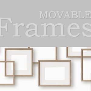 Movable PNG Frames | Thin Wooden