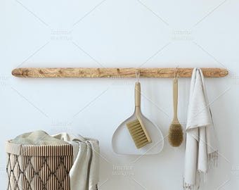Laundry Room Frame Mockup: Adjustable PSD Frames (Digital Download)