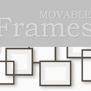 Movable PNG Frames | Thin Black