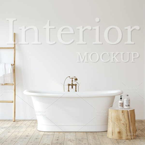 Bathroom interior, Interior mockup, Frame mockup, Bathroom mockup